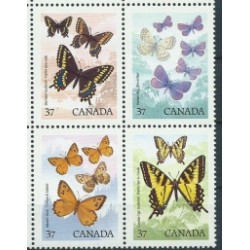 Kanada - Nr 1090 - 93 1988r - Motyle