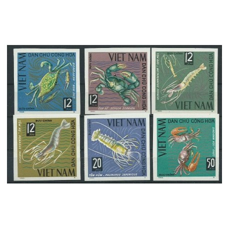 Wietnam N. - Nr 387 - 92 B 1965r - Fauna morska