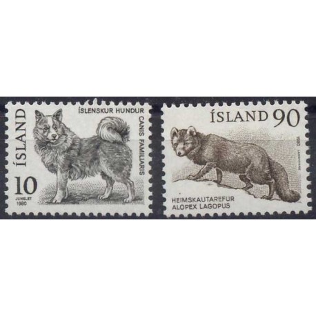 Islandia - Nr 550 - 51 1980r - Pies - Ssaki