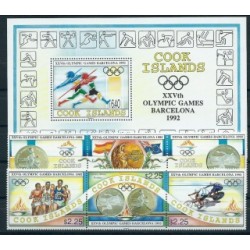 Wyspy Cooka - Nr 1354 - 59 Bl 204 1992r - Sport - Olimpiada