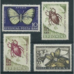 Rumunia - Nr 1586 - 88 a,b1956r - Motyle