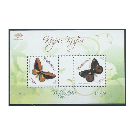Indonezja - Bl 2332007r - Motyle