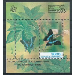 Indonezja - Bl 901993r - Motyle