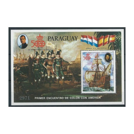 Paragwaj - Bl 422 1985r - Marynistyka