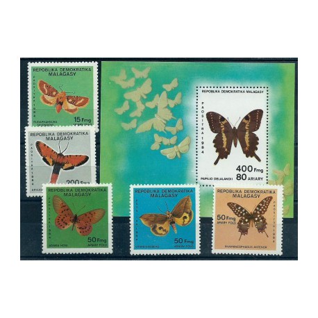 Madagaskar - Nr 958 - 62 Bl 271984r - Motyle