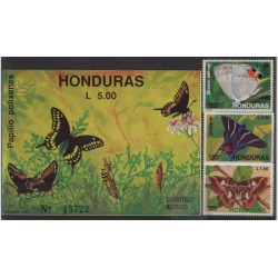 Honduras - Nr 1102 - 04 Bl 471991r - Motyle