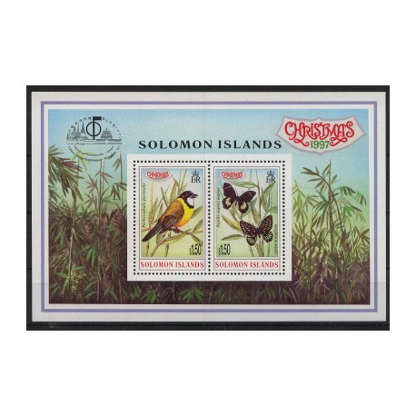 Wyspy Salomona - Bl 501997r - Ptak - Motyl