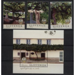 Słowenia - Nr 1054 - 56 Bl 732014r - Drzewa