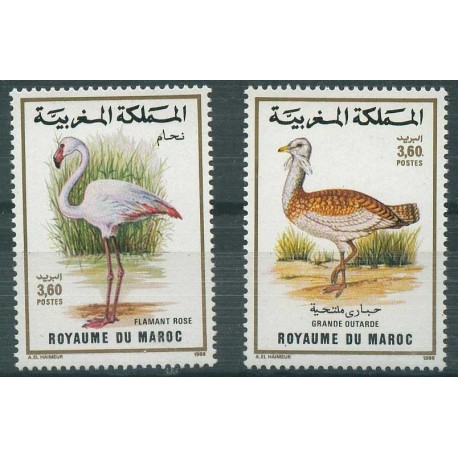 Maroko - Nr 1144 - 45 1988r - Ptaki