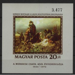 Węgry - Bl 120 B1976r - Malarstwo