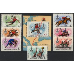 Węgry - Nr 3433 - 39 Bl 1421980r - Sport - Olimpiada