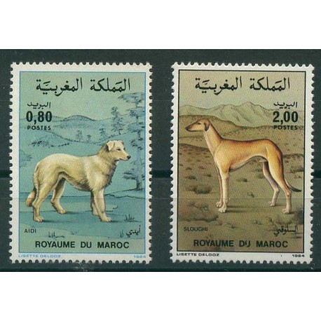 Maroko - Nr 1061 - 62 1984r - Psy