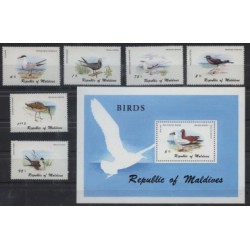 Malediwy - Nr 883 - 88 Bl 671980r - Ptaki