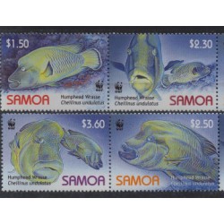 Samoa - Nr 1034 - 37 Pasek2006r - WWF - Ryby