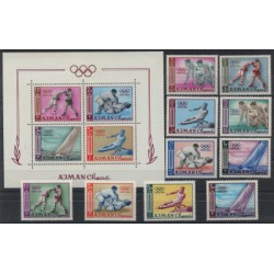 Ajman - Nr 031 - 40 Bl 2A1965r - Sport - Olimpiada