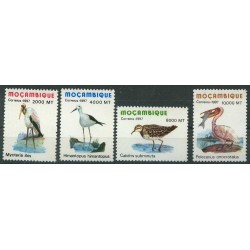 Mozambik - Nr 1378 - 81 1997r - Ptaki - Ryba