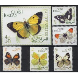 Jordania - Nr 1944 - 48 Bl 1252007r - Motyle