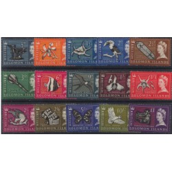 Wyspy Salomona - Nr 113 - 271965r - Ptaki - Ryby