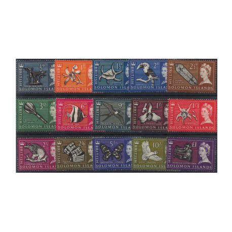 Wyspy Salomona - Nr 113 - 271965r - Ptaki - Ryby