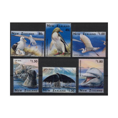 Nowa Zelandia - Nr 1511 - 161996r - Ptaki - Ssaki morskie