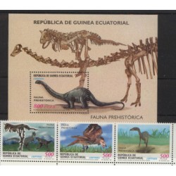 Gwinea Równikowa - Nr 1894 - 96 Bl 3332000r - Dinozaury