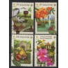Singapur - Nr 1291 - 94 2003r - Ptaki - Kwiaty