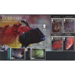 Guernsey - Nr 1409 - 14 Bl 632013r - Ryby