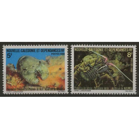 Nowa Kaledonia - Nr 652 - 53 1980r - Fauna morska