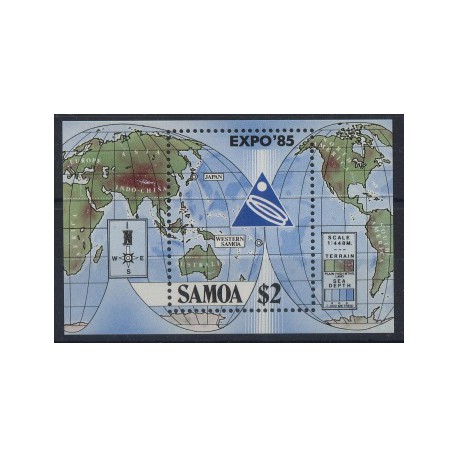 Samoa - Bl 361985r - Mapa