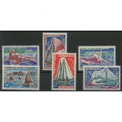 Polinezja Fr. - Nr 056 - 61 1966r - Marynistyka - Połów ryb