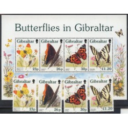 Gibraltar - Nr 793 - 96 Bl 281997r - Motyle
