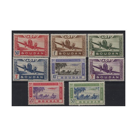 Sudan Fr. - Nr 141 - 48 1942r - Samoloty - Ssaki