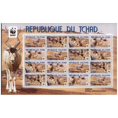 Czad - Nr 2575 - 78 Klb2012r - WWF - Ssaki