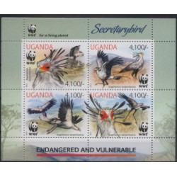 Uganda - Bl 4132012r - WWF - Ptaki