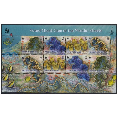 Pitcairn - Nr 865 - 68 Klb m2012r - WWF - Muszle