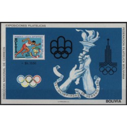 Boliwia - Bl 921980r - Sport - Olimpiada