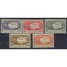 Niger Fr - Nr 095 - 99 1940r -  Samoloty - Kol francuskie