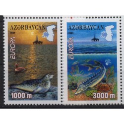 Azerbejdżan - Nr 494 - 952001r - CEPT - Ryby - Ssaki morskie