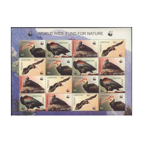 Lesotho - Nr 1895 - 98 Klb2004r - WWF - Ptaki
