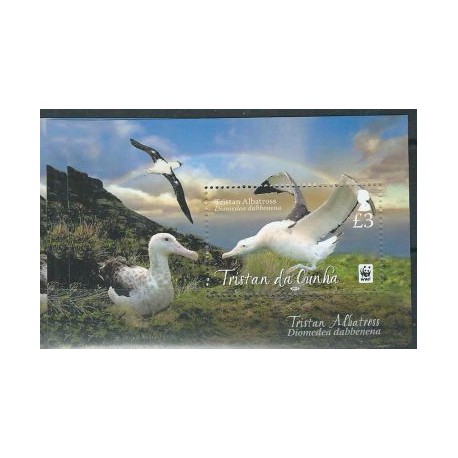 Tristan da Cunha - Bl 66 2013 r - WWF - Ptaki