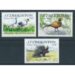 Uzbekistan - Nr 1095 - 97 2015r - Ptaki - Ssaki