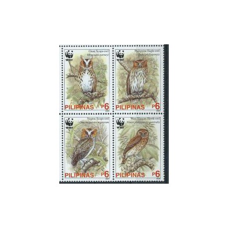 Filipiny - Nr 3593 - 96 2004r - WWF - Ptaki