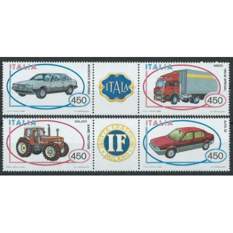 Włochy - Nr 1872 - 75 1984r - Motoryzacja