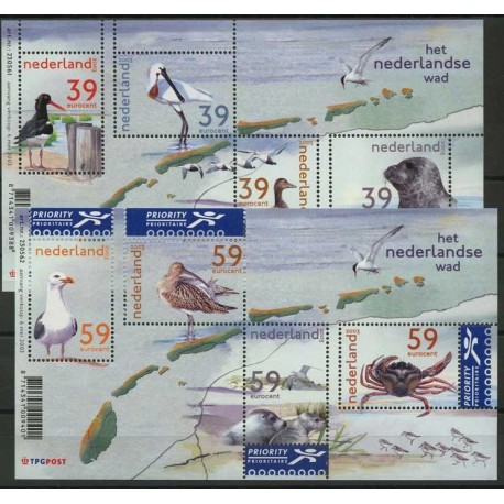 Holandia - Bl 77 - 78 2003r - Ptaki - Ssaki morskie
