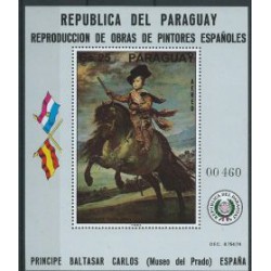 Paragwaj - Bl 273 1976r - Malarstwo - Koń