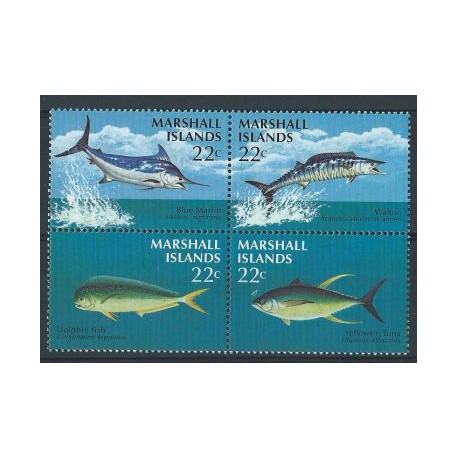 Wyspy Marshalla - Nr 092 - 95 1986r - Ryby