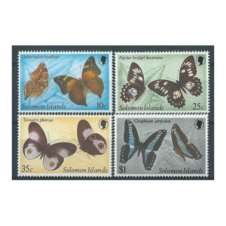 Wyspy Salomona - Nr 455 - 58 1982r - Motyle