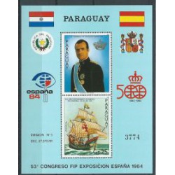 Paragwaj - Bl 400 1984r - Marynistyka