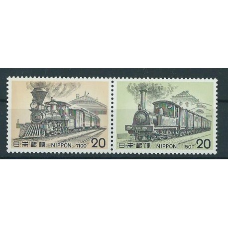 Japonia - Nr 1257 - 58 1975r - Koleje