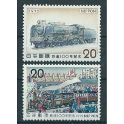 Japonia - Nr 1164 - 65 1972r - Koleje